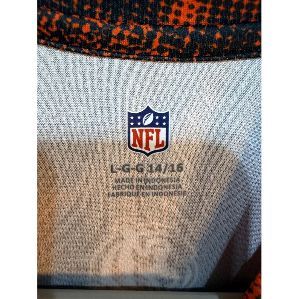 NFL Cincinnati Bengals Sublimated Graphic T-Shirt Kids Size L 14/16 Orange